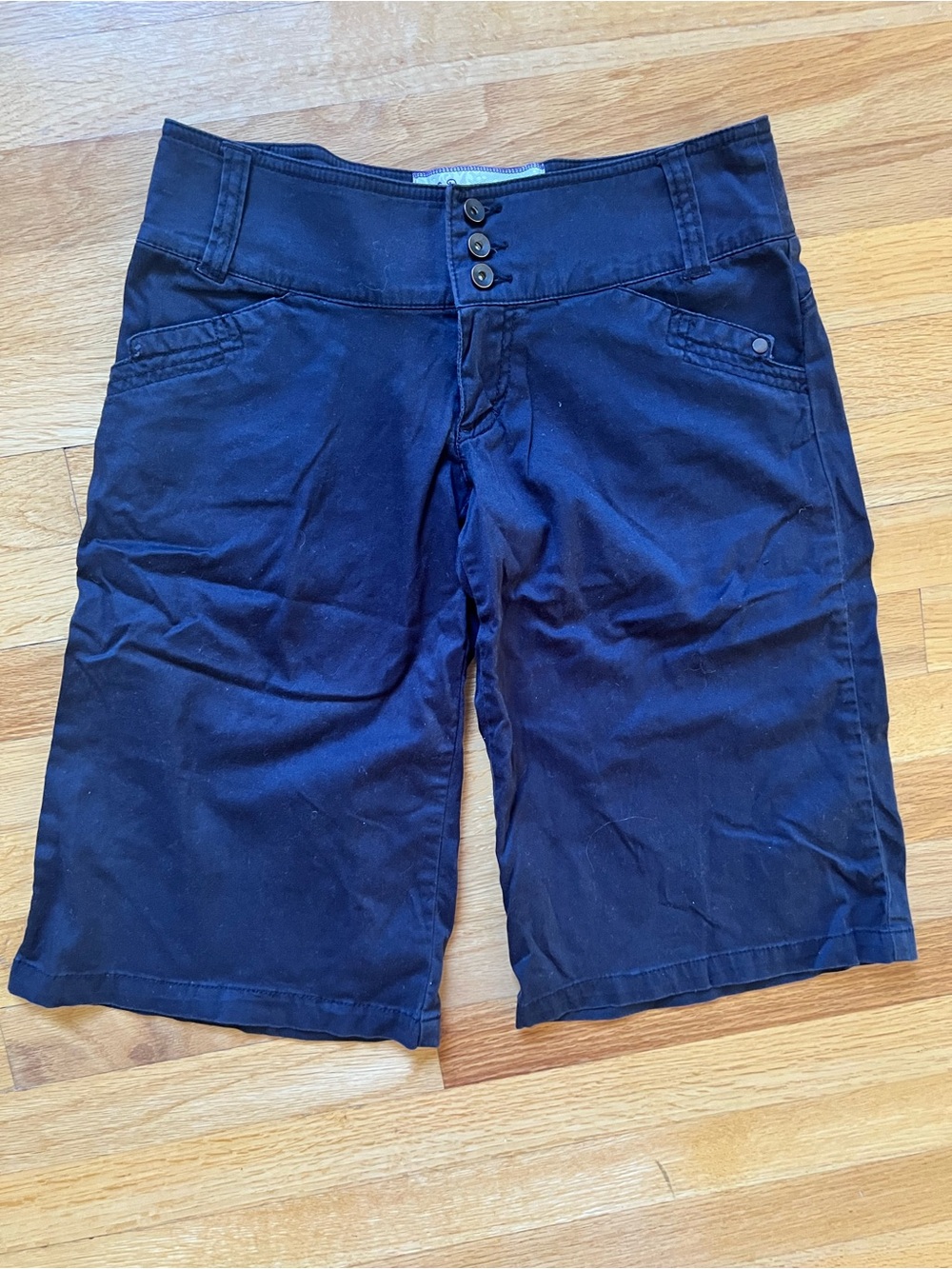 BLACK American Rag size 1, Cotton (98%) Bermuda Y2K shorts